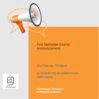 First Semester Exams Announcement 2026